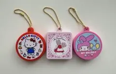 【匿名配送】Sanrio サンリオキャラクターズ クッキー缶チャーム ３点セット