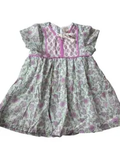 美品/petitmain/花柄ワンピース/80/リゾート