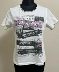 Danskin ホワイト グラフィックTシャツ 半袖のサムネイル