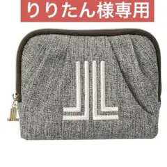【新品・タグ付き】LANVIN COLLECTION スクエアミニポーチ グレーのサムネイル