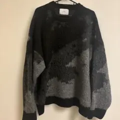 remer オーバーサイズ ブラック・グレー ニット