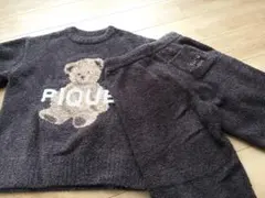 gelato Pique クマ刺繍 ルームウェアセット