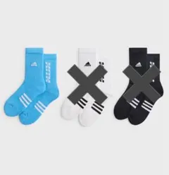 新品未使用 Kith リオネルメッシ アディダス ソックス サックスのサムネイル