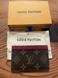 LOUIS VUITTON レザー カードケース　名刺入れ　モノグラム