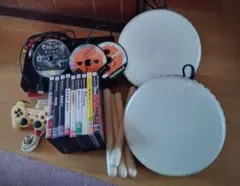 PlayStation2本体 ドラムコントローラー ソフトセット タタコン