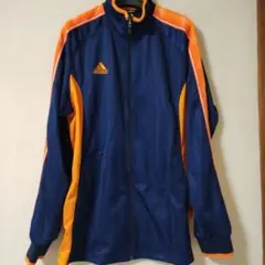 adidas CLIMLITE ネイビーオレンジジャケット XL
