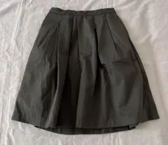 chocol raffine robe ひざ丈フレアギャザースカート カーキ F