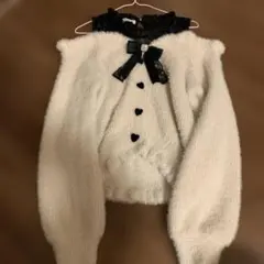 LIZ LISA レイヤード風肩あきニット ピンク リズリサ