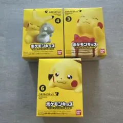 ポケモンキッズ ピカチュウ 指人形　うるうる　もぐもぐ　ねおき　3点セット