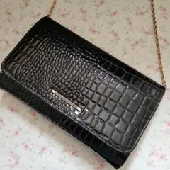 チェーンバッグ　黒　レディース　ショルダーバッグ