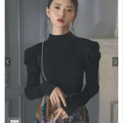 GRL グレイル パワショルハイネックリブニットトップス[rut377]