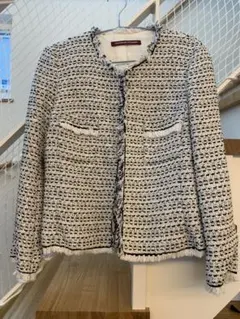 【COMPTOIR DES COTONNIERS】白黒ツイードジャケットのサムネイル