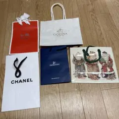 CHANEL・SWAROVSKI・GODIVA ショッピングバッグセット