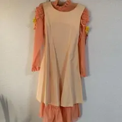 minou COLTE オレンジ フリル付き　ドレス