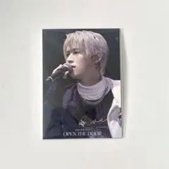 JO1白岩瑠姫 OPEN THE DOOR Blu-ray DVD 特典 トレカ