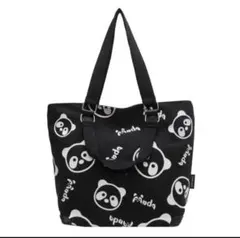 パンダ柄キャンバストートバッグ
