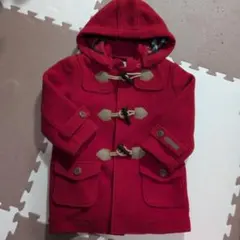 【美品】【100】MIKIHOUSE ダッフルコートフード取り外し可