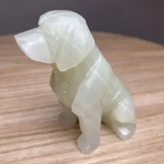 天然石 オニキス ラブラドール犬の置物