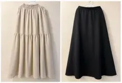ロングスカート フレアスカート L L 大きいサイズ　マキシスカート