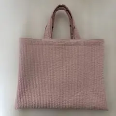 ヌビバック　レッスンバック　チューリップ　ピンク　ハンドメイド　Ｄカン付きのサムネイル