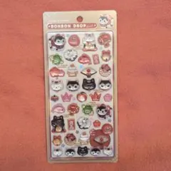 【新品/正規品】ボンボンドロップシール 縁起物　和柄　招き猫