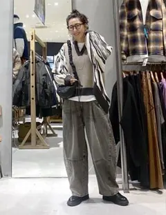 新品　ニコアンド　柄コレプルオーバー