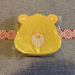 ケアベア　シリコンポーチ　ガチャガチャ　イエロー