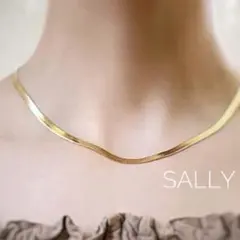 再販【ゴールド】ステンレス　シンプルな3mmスネークチェーン　ネックレス