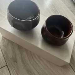 茶色　ぐい呑み　２個セット