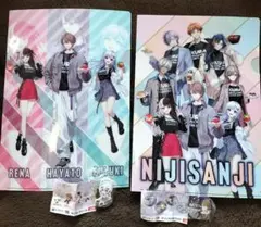 くら寿司　にじさんじ２枚　クリアファイル　缶バッジ　目印 チャーム