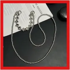 スマホショルダー シルバーチェーン ハート ネックストラップ スマホストラップ