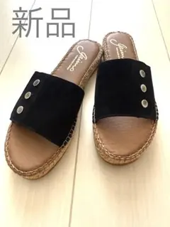 【新品】gaimo（ガイモ）サンダル スエード フラット サイズ37のサムネイル