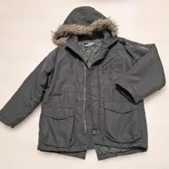 ミリタリーポリスダウンコート 130カーキ