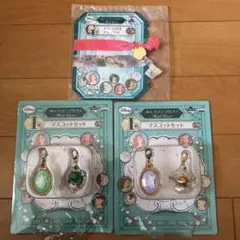 一番くじ　ディズニー　プリンセス マスコットセット　アクセサリー　おまけハンカチ