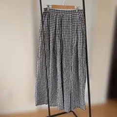 Libraフレアロングスカート ギンガムチェック