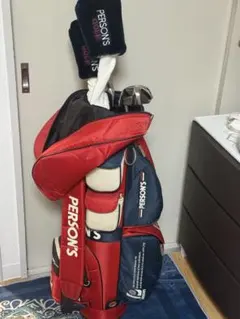 BEAMS GOLF キャディバッグ チェック柄 ネイビー 難有り - メルカリ