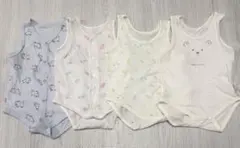 ベビー肌着 タンクトップ アカチャンホンポ　綿100% 4枚セット サイズ70