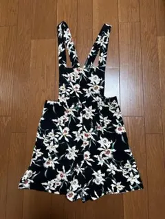 moussy　花柄　サロペット