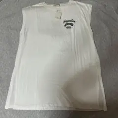 Samansa Mos Tシャツ　ノースリーブ　白