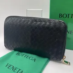 正規品✨ ボッテガヴェネタ イント　ラウンドファスナー ジップ 黒ブラック502