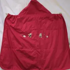 【ファミリア】赤フード付ブランケット