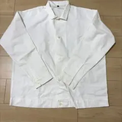【匿名配送】無印良品 オックスフォード シャツジャケット ホワイトのサムネイル