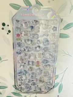 [正規品]みずいろうさぎシャーベットボンボンドロップシール