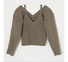 moussy リブニット