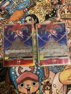 ワンピースカード 火拳 パラレル プロモ　OP05-019