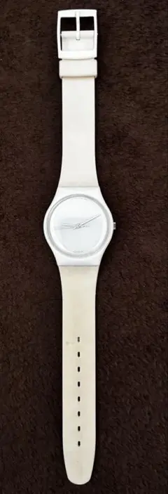 極美品 SWATCH AG 1986 初期Gent 白　White-Out