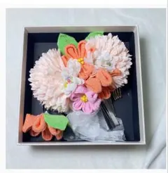 髪飾り 芍药の花 4点セット ヘアアクセサリー ヘッドドレス フラワー コーム