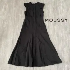 MOUSSY SHEER LACE PANEL ドレス 黒 1 ロング - メルカリ