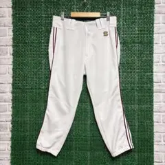 ZETT ゼット 野球 ユニフォーム パンツ O 練習着 ズボン ライン入り 白のサムネイル
