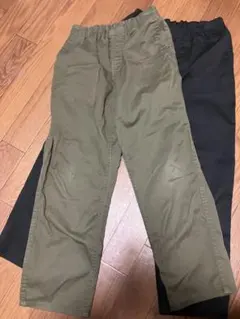ストレッチチノ　ルーズフィットパンツ　130 2本セット　無印良品